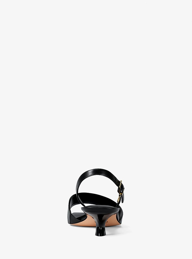 Merrie Kitten Heel Sandal in BLACK | Michael Kors