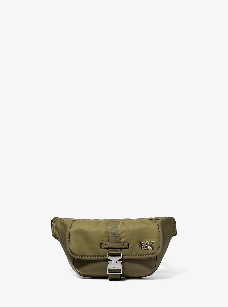 Eli Nylon Aviator Sling Pack in SAFARI GREEN | Michael Kors