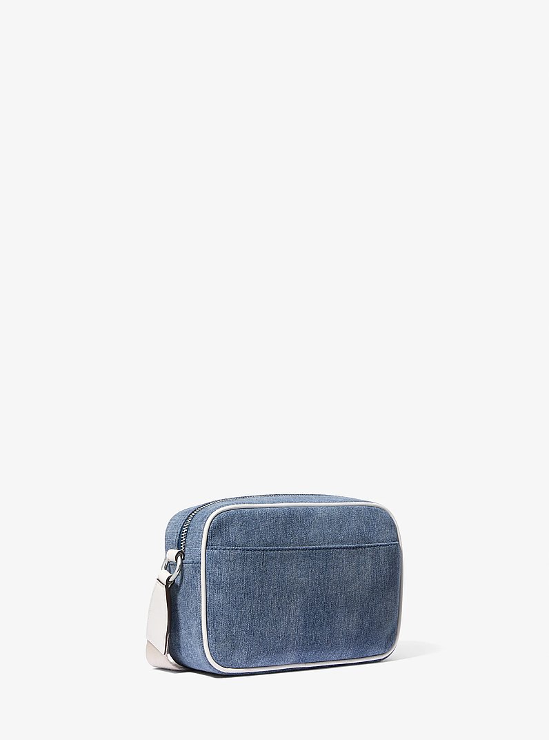 Bandolera Jet Set mediana de denim con estuche para Apple Airpods Pro in DENIM | Michael Kors