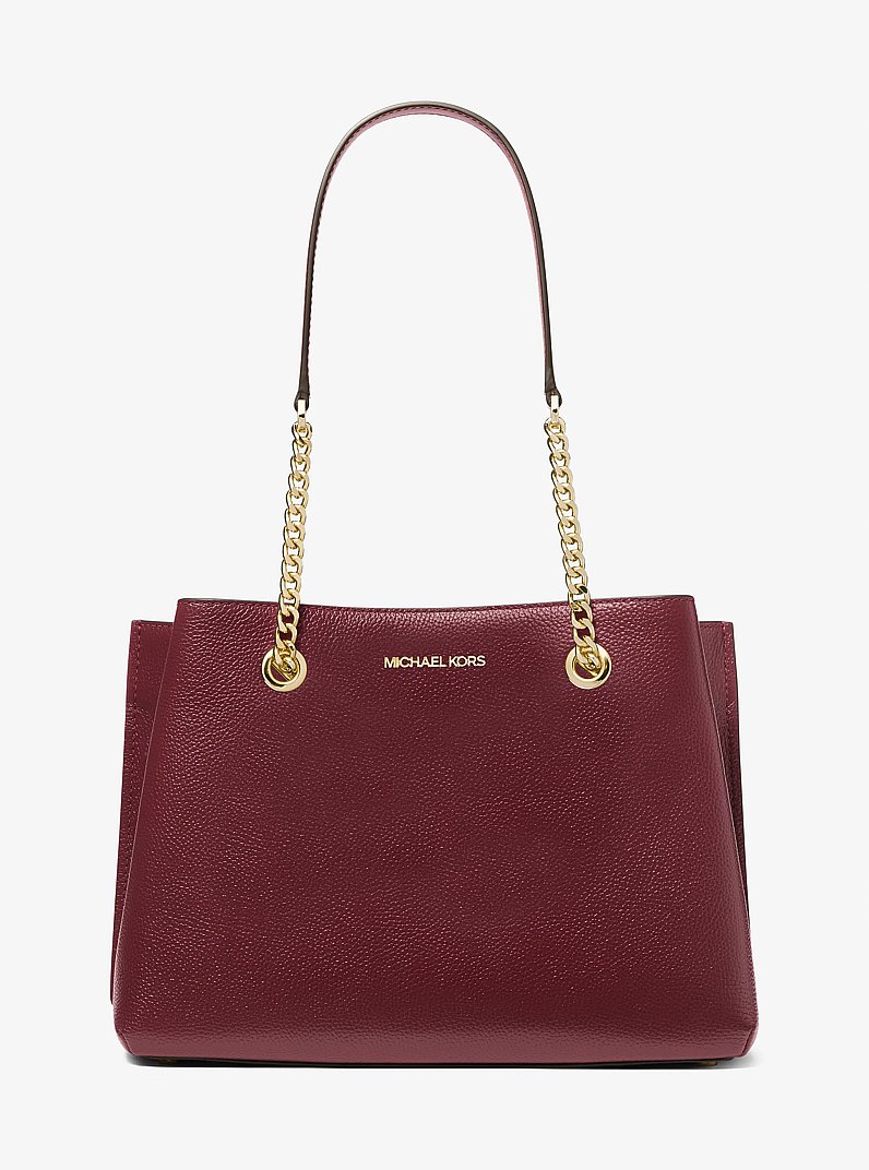 Teagan Large Pebbled Leather Shoulder Bag