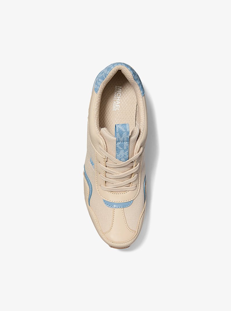 Raina Mixed-Media Trainer in CHAMBRAY | Michael Kors