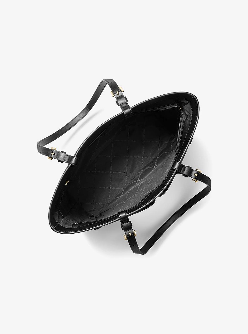 Bolso tote Jet Set mediano con bolsillo in NEGRO | Michael Kors