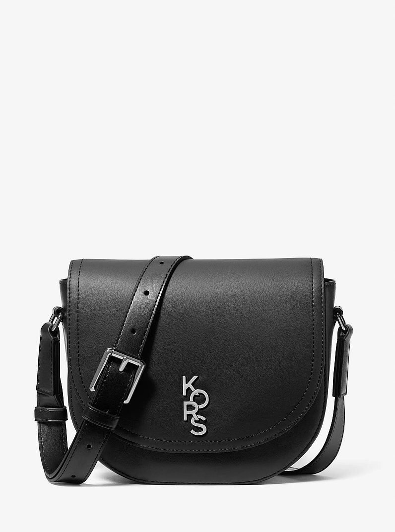 Kole Medium Saddle Bag in BLACK | Michael Kors