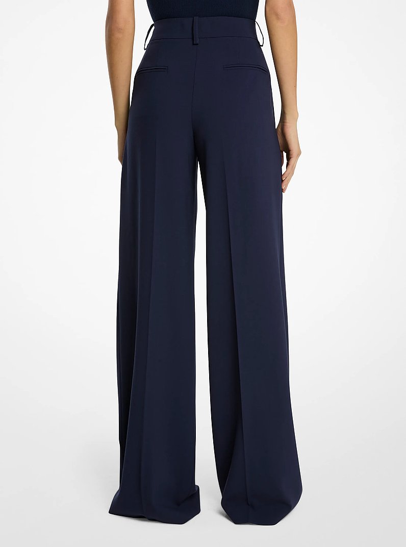 Pantal&oacute;n plisado de lana in MARITIME | Michael Kors