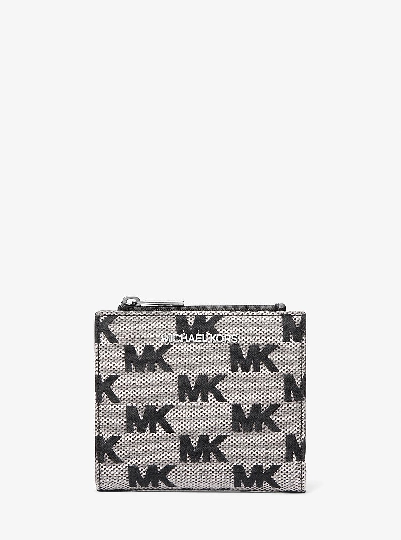 Billetera Cooper en jacquard con logotipo in NEGRO | Michael Kors