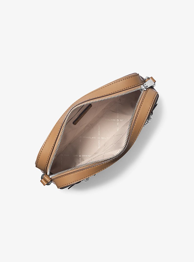Jet Set Large Ombr&eacute; Signature Logo Crossbody Body in HUSK | Michael Kors