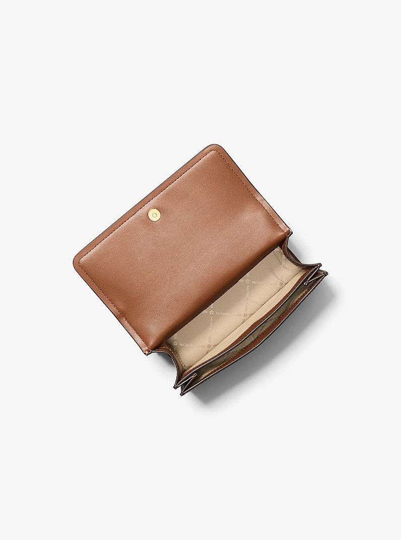 Schultertasche Abbott Small mit Signature-Logomuster in BRAUN/LUGGAGE | Michael Kors