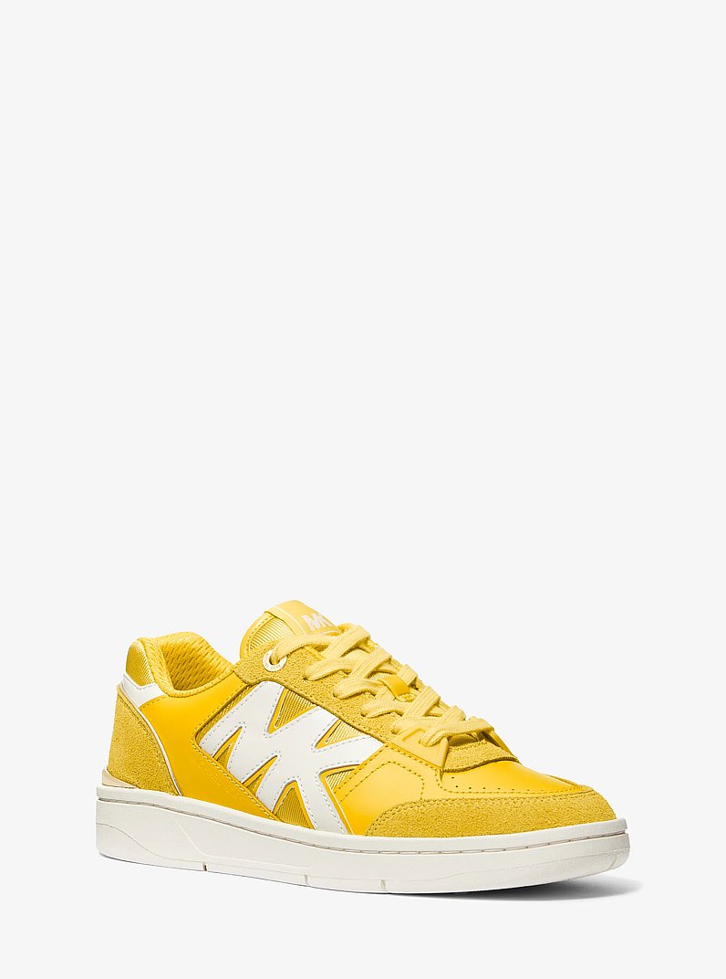 Rebel Leather Sneaker in BRIGHT DANDELION | Michael Kors