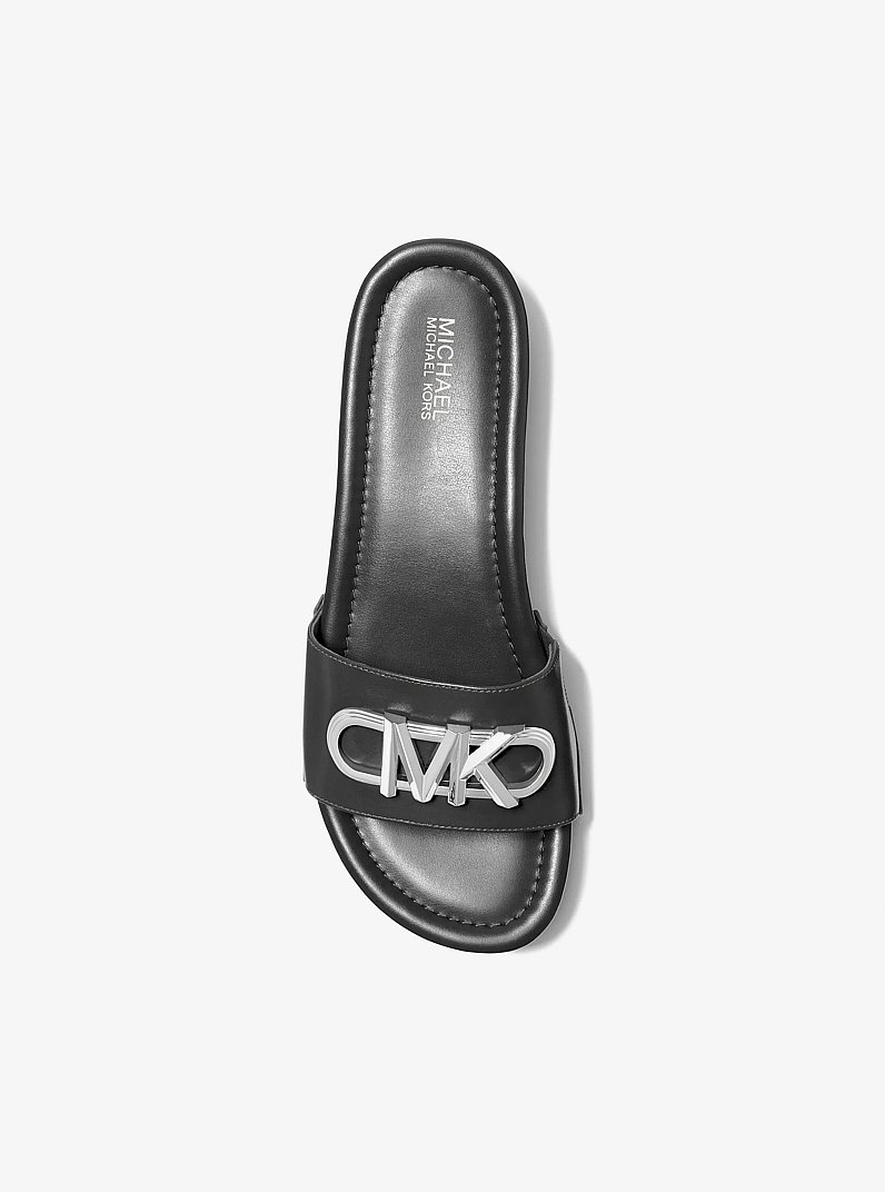 Sandalia Parker de piel con plataforma in NEGRO | Michael Kors
