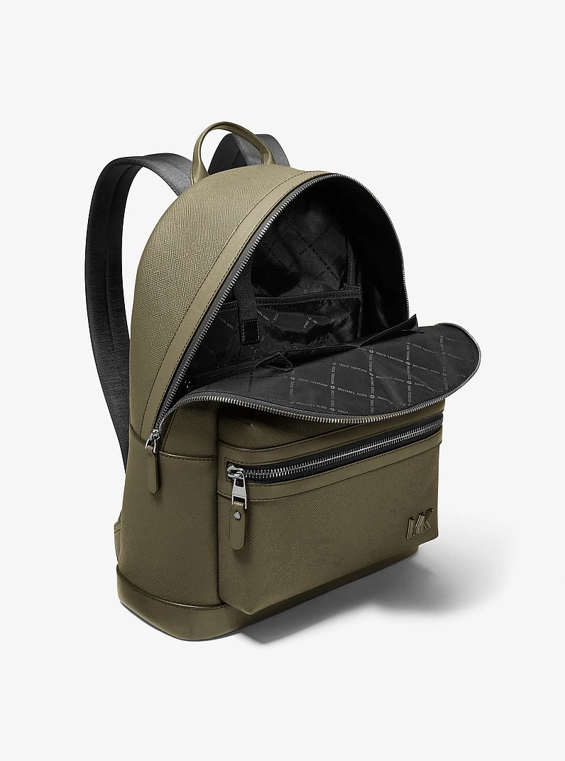 Sac &agrave; dos Edison en cuir in VERT SAFARI | Michael Kors
