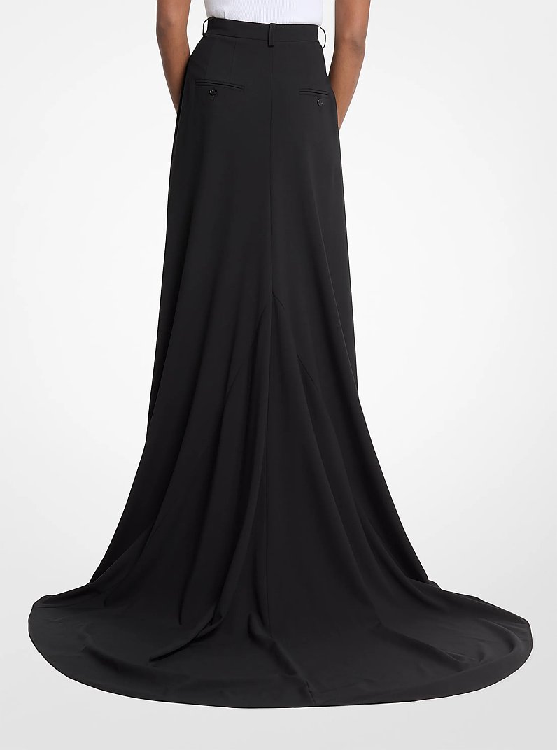 Wool Serge Opera Trousers in BLACK | Michael Kors