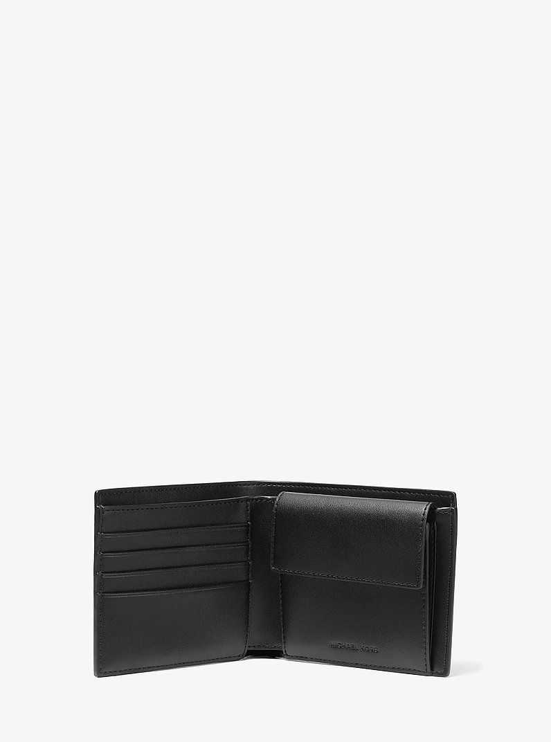 Greyson Logo Billfold Wallet With Coin Pocket in BLACK | Michael Kors