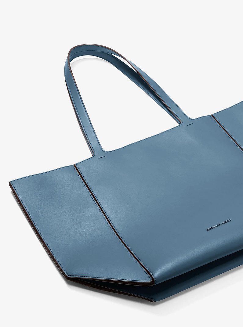 Bolso tote Jordi grande de piel in CHAMBRAY OSCURO | Michael Kors