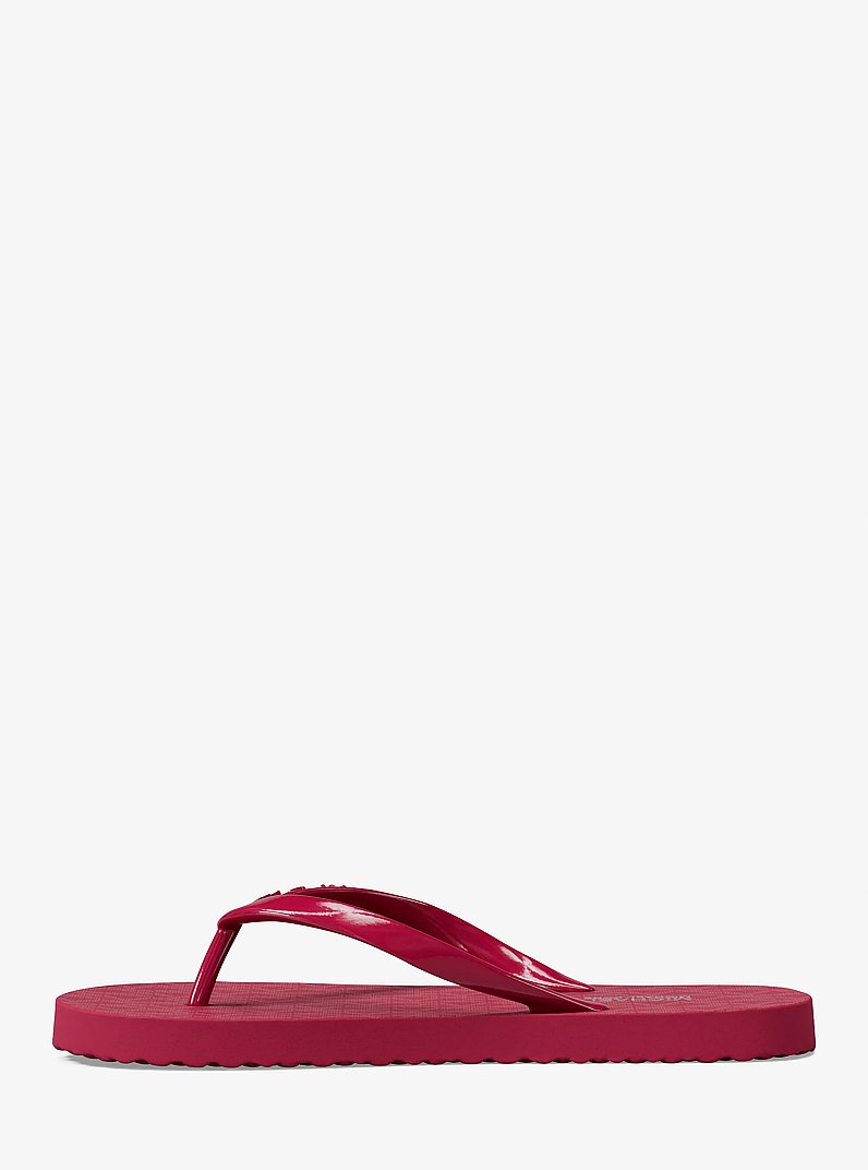 Sandale de plage &agrave; logo Signature in FRAMBOISE FONC&Eacute; | Michael Kors
