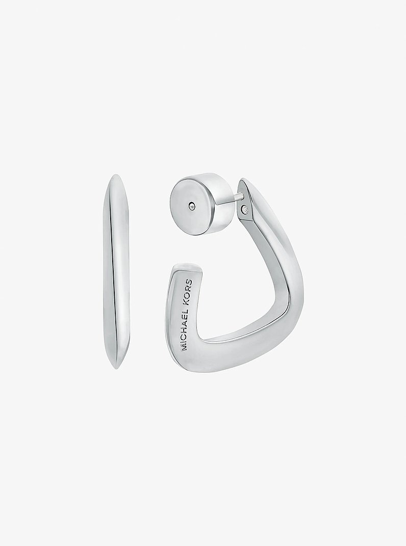 Square Hoop Earrings in SILVER | Michael Kors