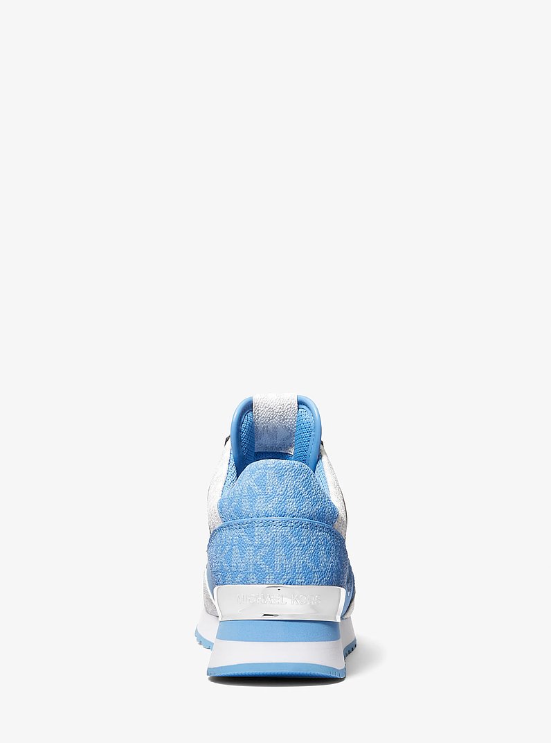 Maddy Two-Tone Signature Logo and Mesh Trainer in STH PACIFIC | Michael Kors
