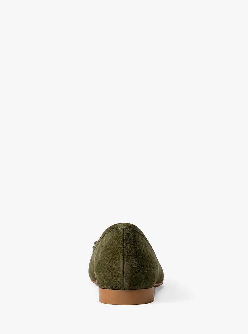 Ballerine Piper Flex en daim in LODEN | Michael Kors