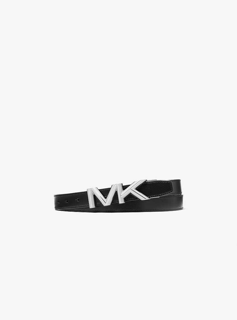 Ceinture r&eacute;versible en cuir in LUGGAGE | Michael Kors