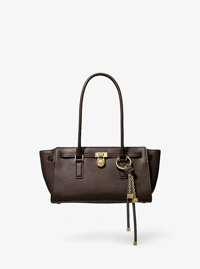 Borsa a mano Hamilton Moderne piccola in pelle in CIOCCOLATO | Michael Kors
