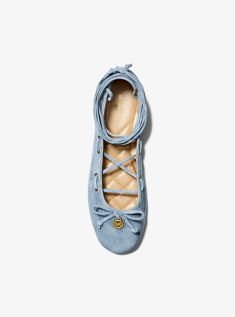 Shae Flex Suede Ballet Flat in CHAMBRAY | Michael Kors