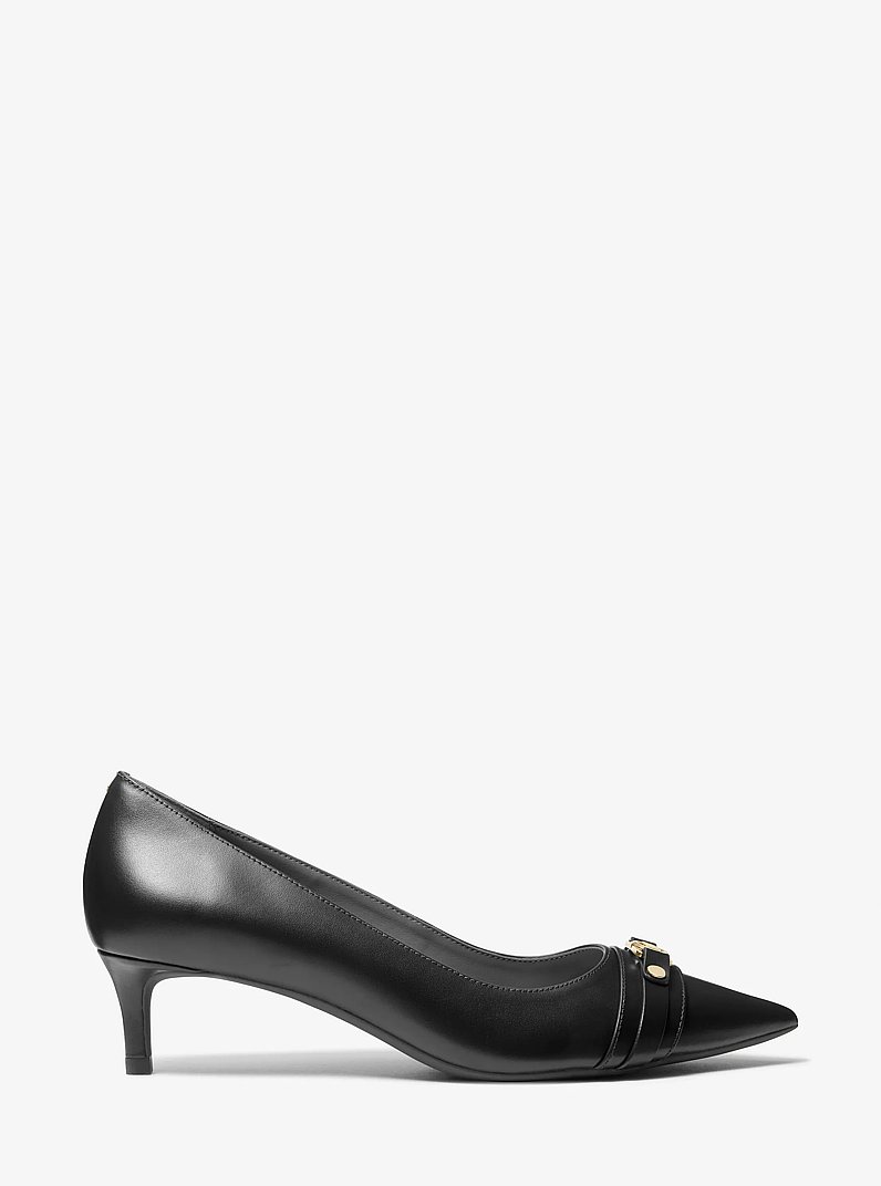 Mandy Flex Leather Pump in BLACK | Michael Kors