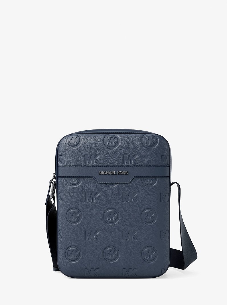 Cooper Logo Debossed Flight Bag in NAVY | Michael Kors