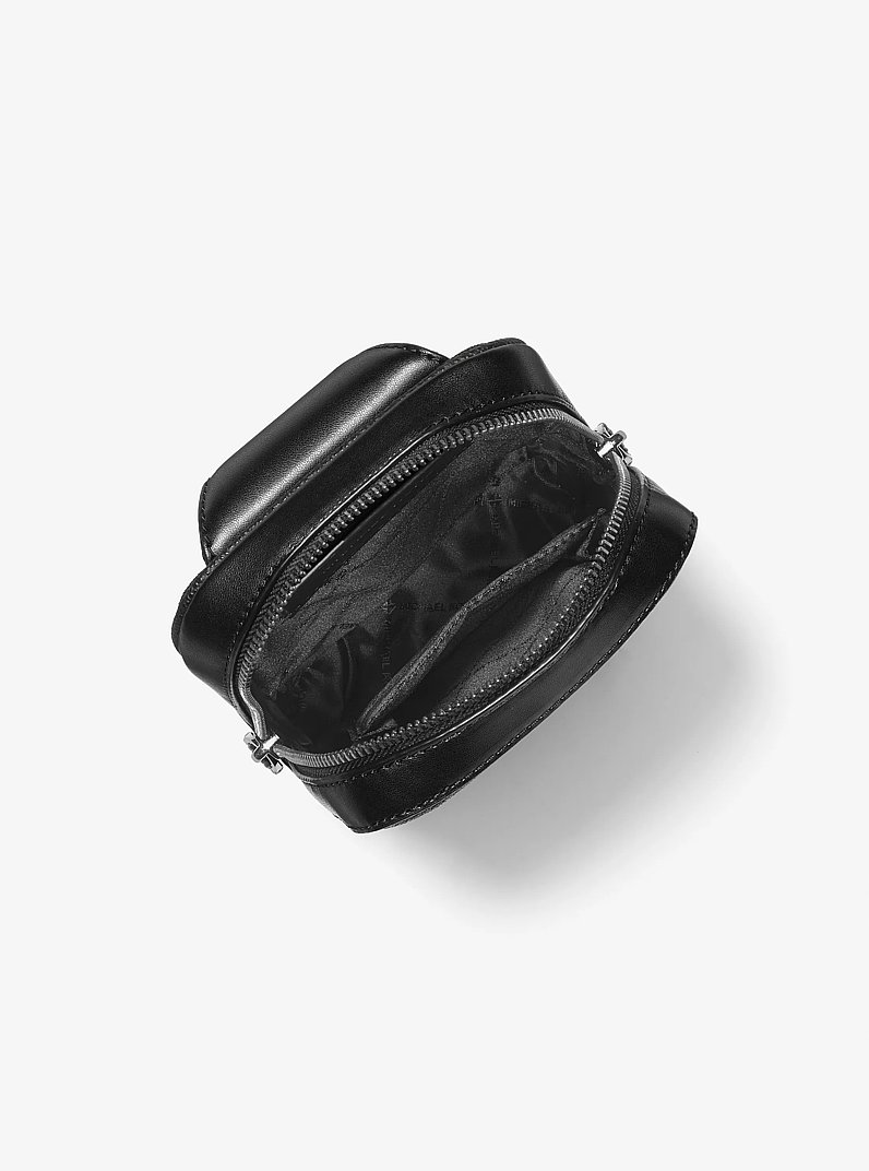 Cooper Medium Signature Logo Sling Pack in BLACK | Michael Kors