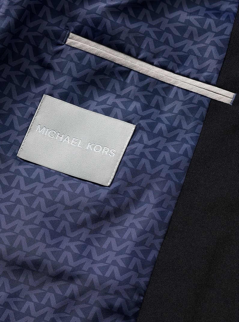 Traje de viaje slim-fit de mezcla de lana in AZUL MARINO | Michael Kors