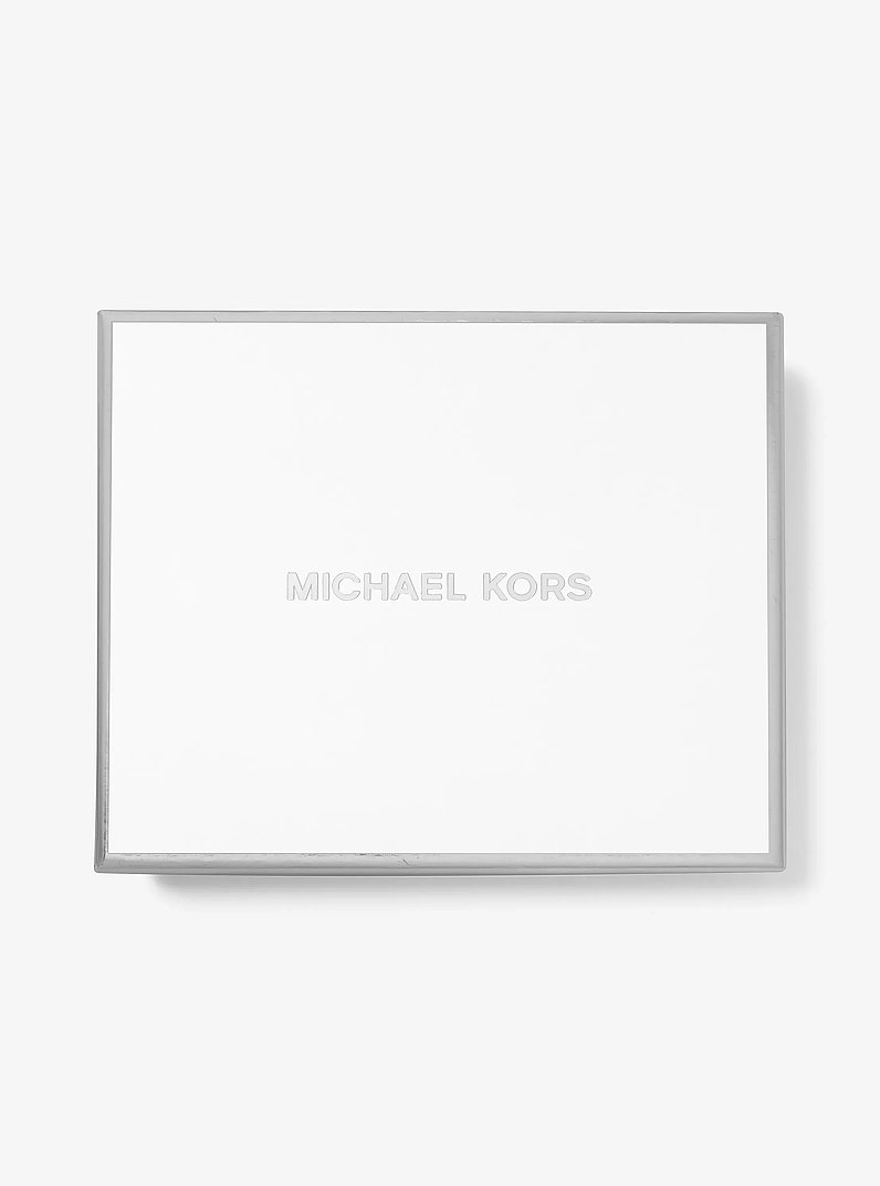 Carmen Medium Saffiano Leather Tri-Fold Envelope Wallet in LT CREAM | Michael Kors