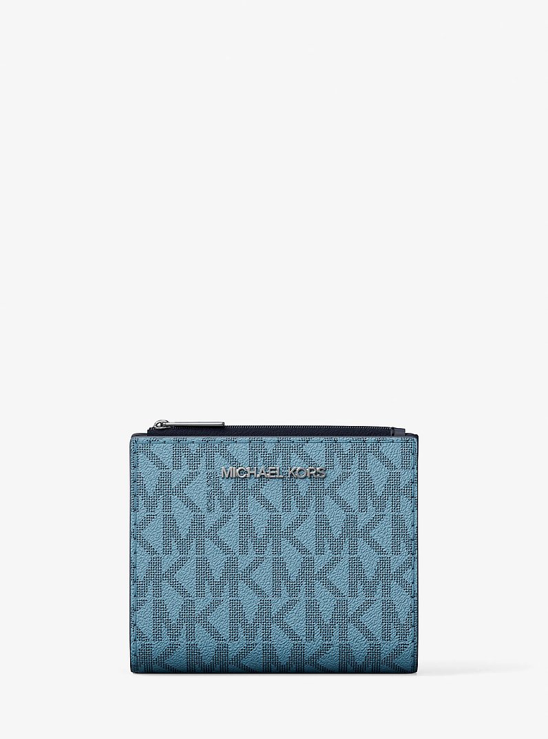 Cooper Signature Logo Wallet in DENIM | Michael Kors