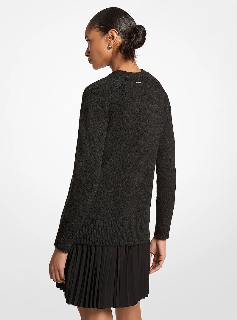 Knit Sweater Dress in BLACK | Michael Kors