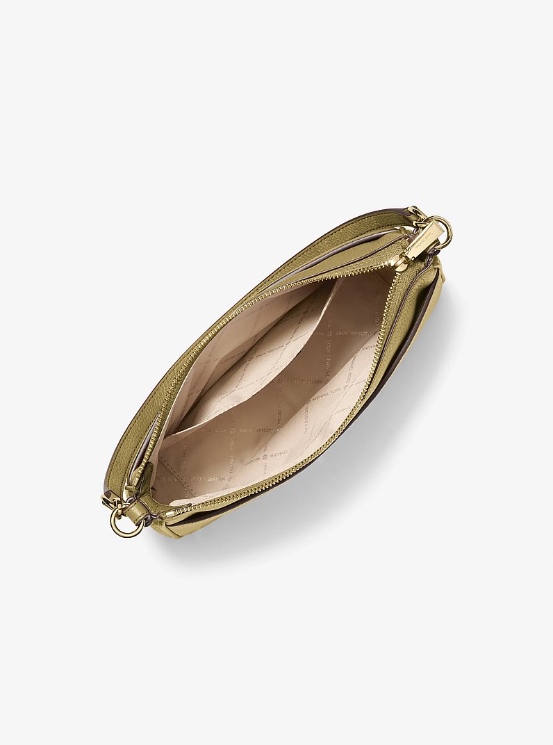 Bandolera Jet Set mediana convertible de piel granulada in PISTACHO | Michael Kors