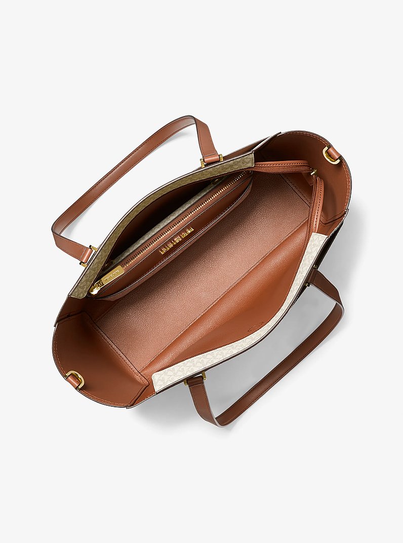 Bolso tote Maisie grande 3 en 1 con logotipo in VAINILLA | Michael Kors