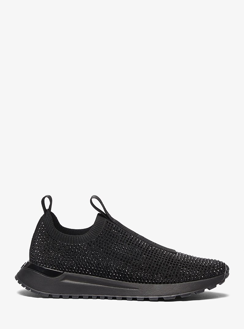 Bodie Embellished Stretch Knit Slip-On Trainer