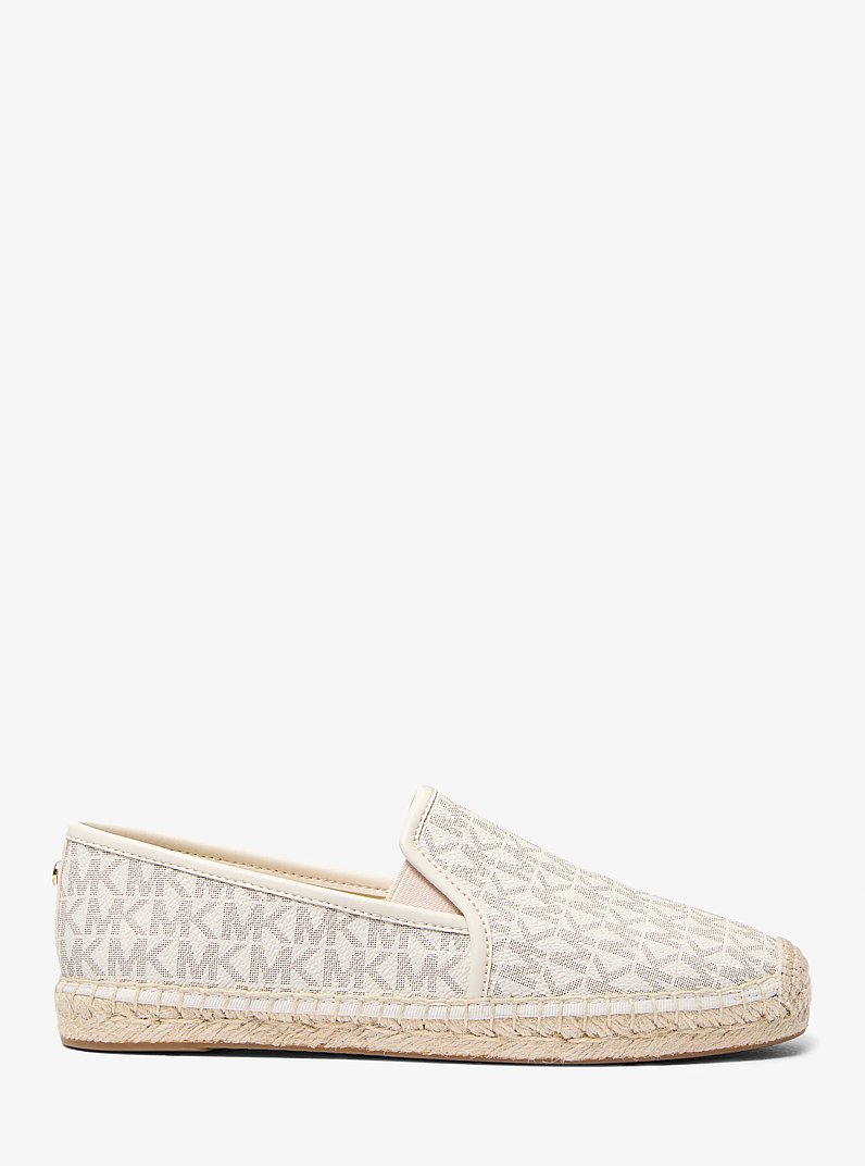 Espadrille &agrave; enfiler Hastings &agrave; logo Signature in VANILLE | Michael Kors