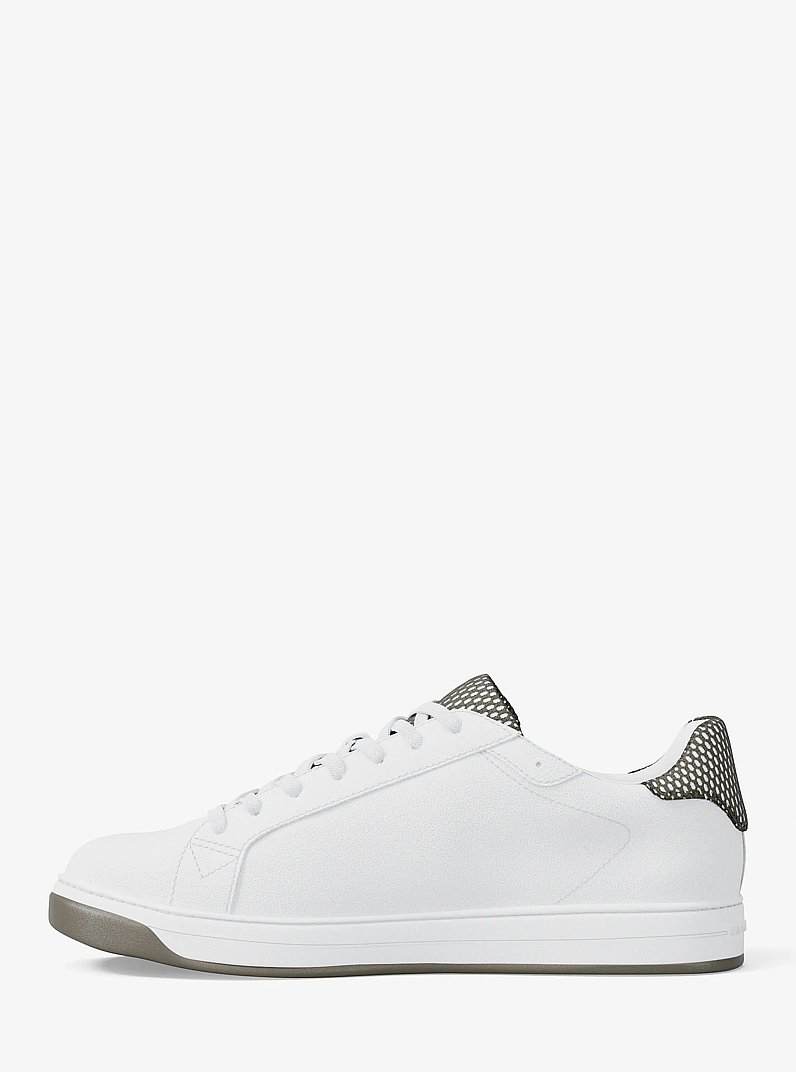 Keating Leather Sneaker in BIRCH | Michael Kors