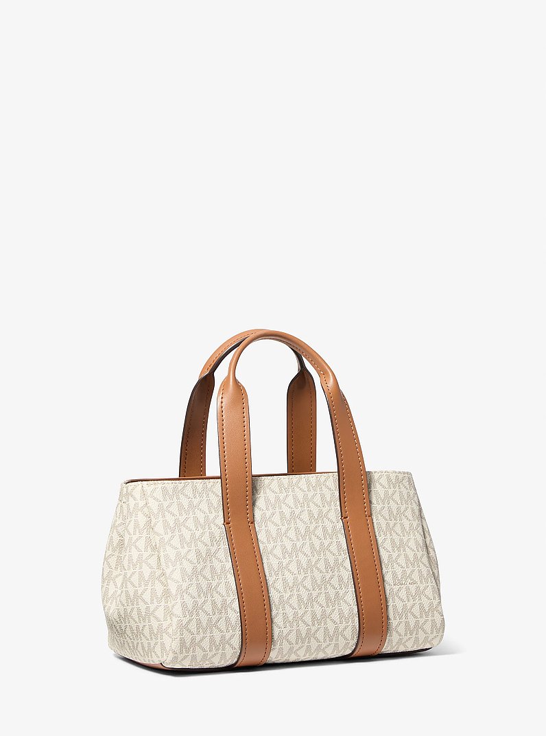 Borsa a mano Foster extra-small con stampa logo in VANIGLIA/GHIANDA | Michael Kors