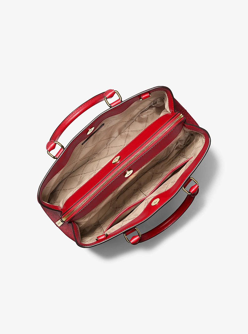 Bolso satchel Camille grande con logotipo exclusivo in CARMES&Iacute; MULTICOLOR | Michael Kors