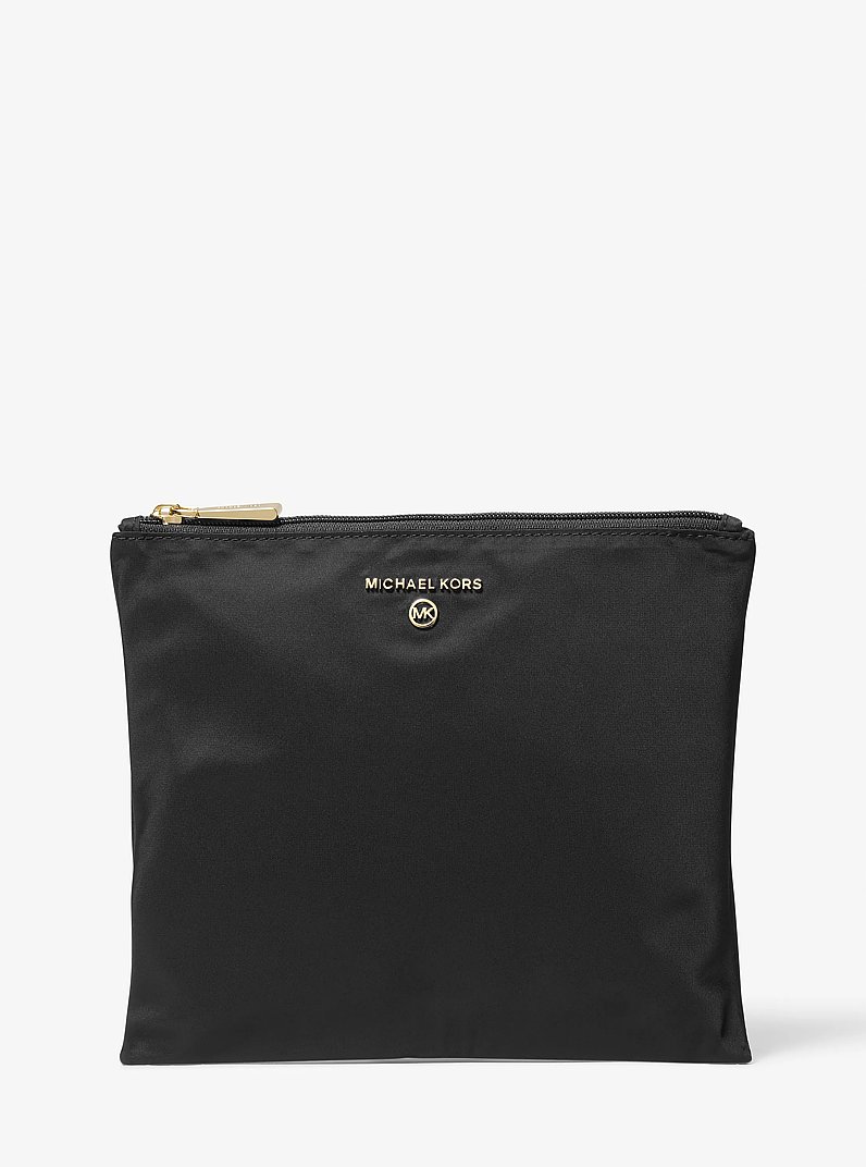 Jet Set Travel Large 2-in-1 Nylon Gabardine Tote Bag in BLACK | Michael Kors