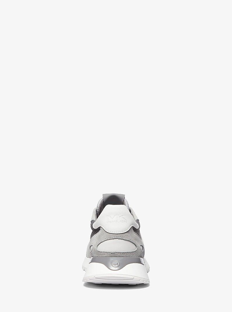 Miles Suede and Mesh Trainer in HEATHER GREY | Michael Kors