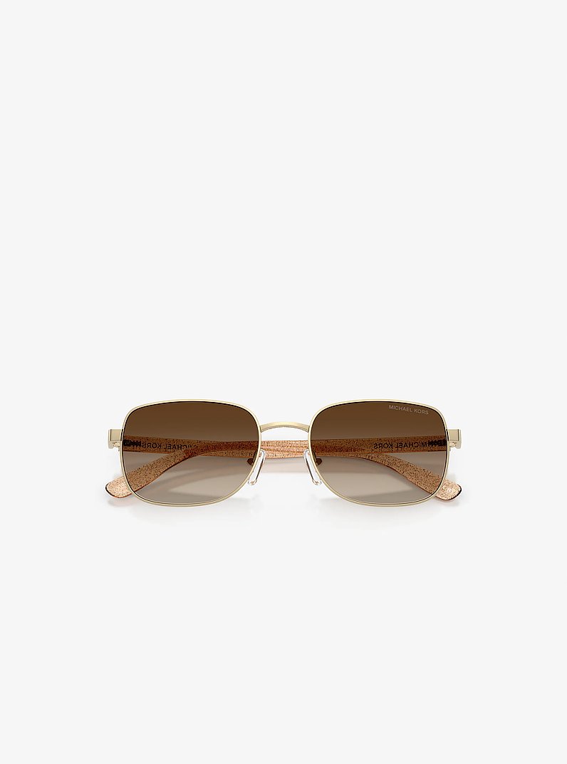 S&atilde;o Paulo Sunglasses in LIGHT GOLD | Michael Kors