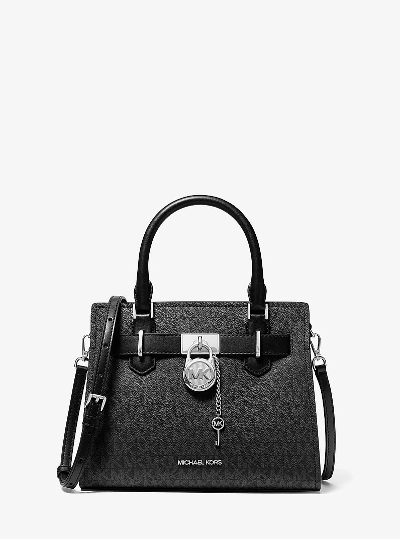 Petit sac &agrave; main Hamilton &agrave; logo Signature in NOIR | Michael Kors