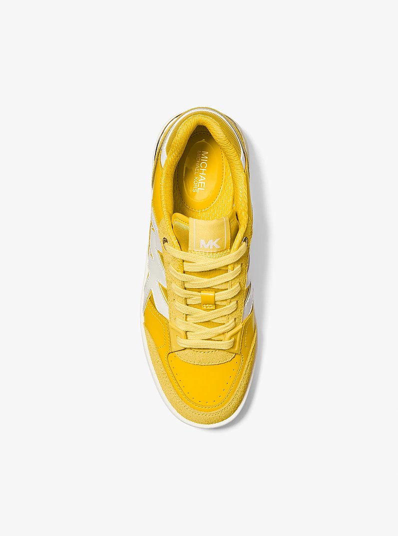 Rebel Leather Sneaker in BRIGHT DANDELION | Michael Kors