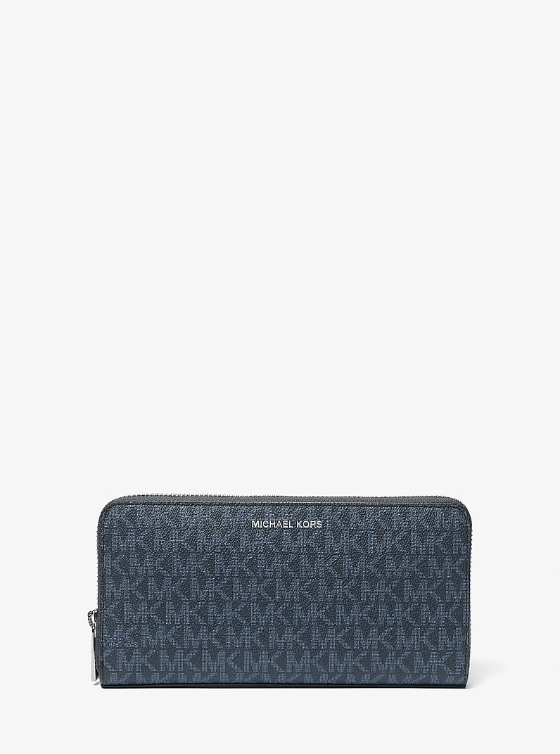 Portefeuille Cooper &agrave; fermeture &eacute;clair tout autour et &agrave; logo in AMIRAL/BLEU P&Acirc;LE | Michael Kors
