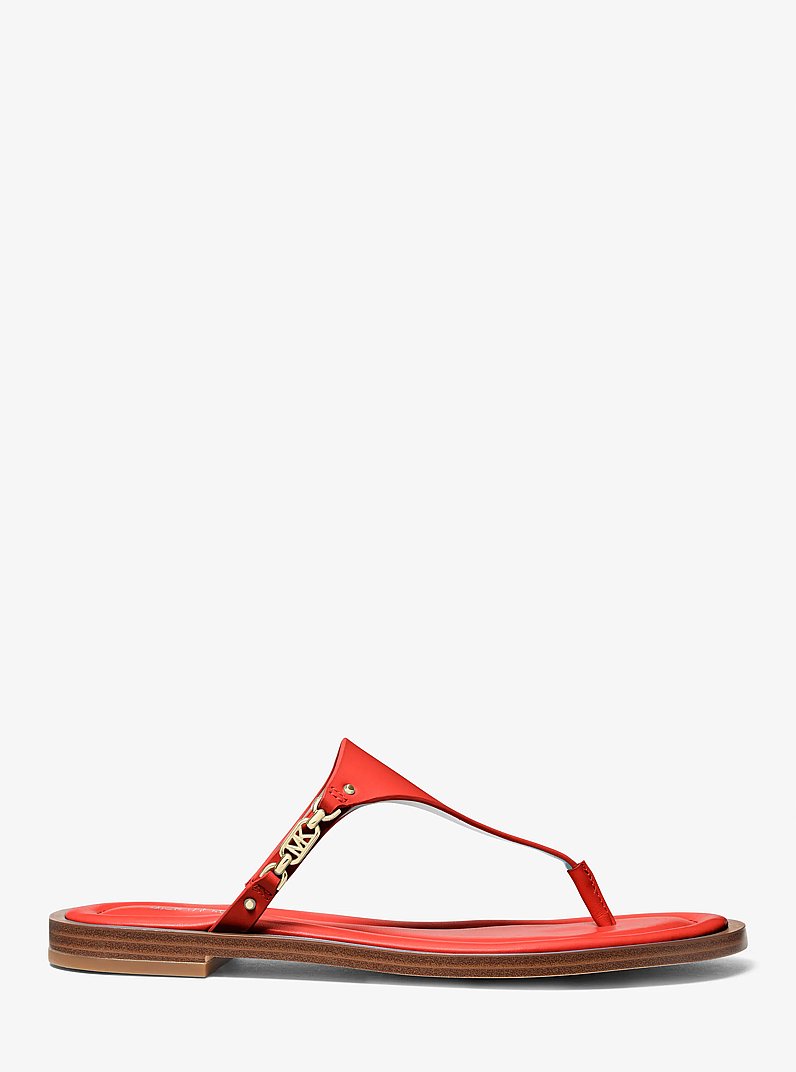 Daniella Leather Sandal in SPICED CORAL | Michael Kors