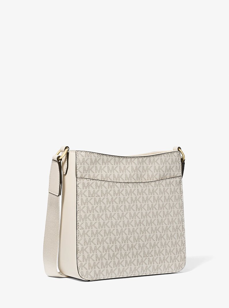 Jet Set Travel Small Signature Logo Messenger Bag in LT CRM MULTI | Michael Kors