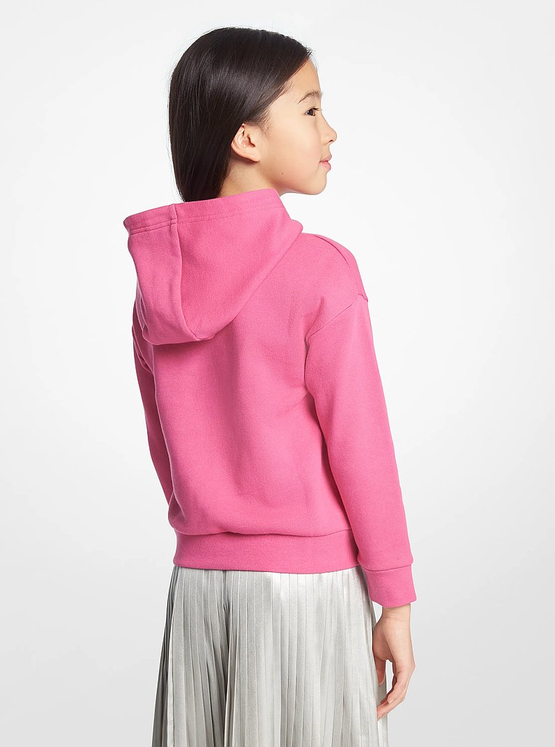 Logo Heart Cotton Fleece Hoodie