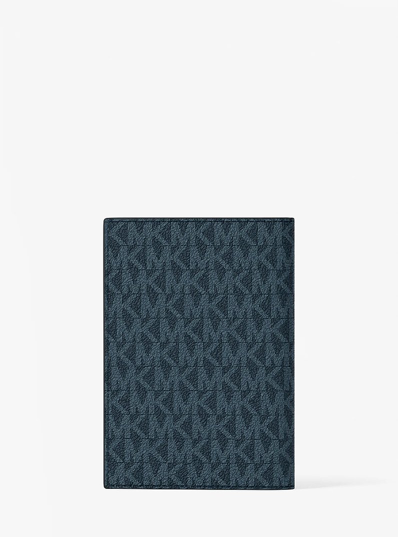 Logo Passport Wallet in ADML/PL BLUE | Michael Kors