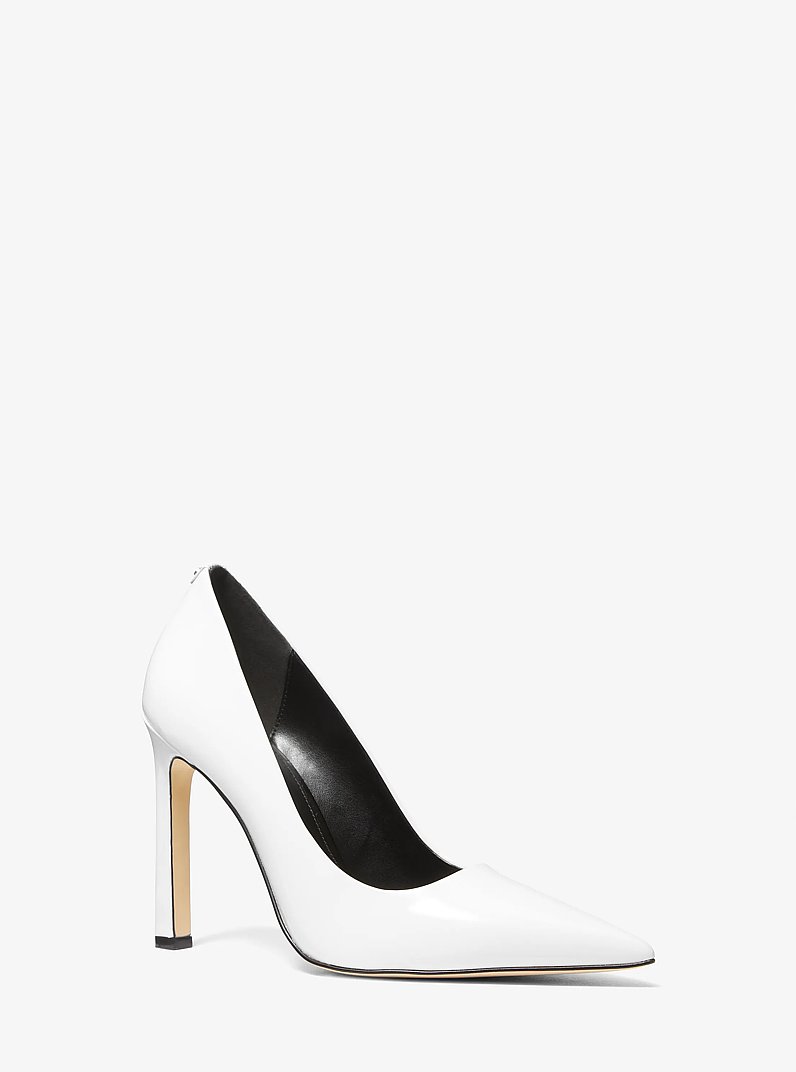 Amara Patent Leather Pump in OPTIC WHITE | Michael Kors
