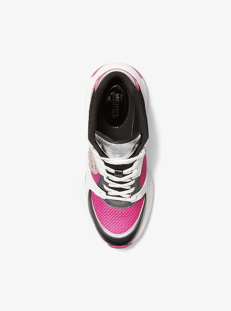 Sneaker Zuma aus Mesh und Leder in Blockfarben